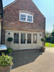 A completed garage conversion in Burton Leonard